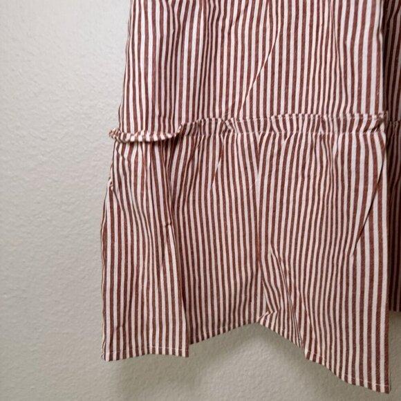 NWT J Marie embroidered Tiered Dress Size Medium Retail $128 Stripes - Picture 3 of 6